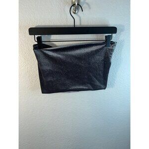 Top shop crop sparkle velvet top size 8